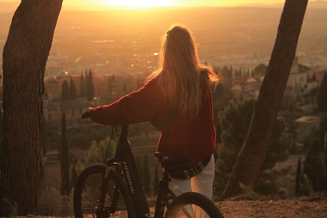 Granada: Alhambra and Sierra Nevada Sunset Views by E-Bike - Stop 1: The Alhambra Surroundings, Forest Riding, and a Palace View