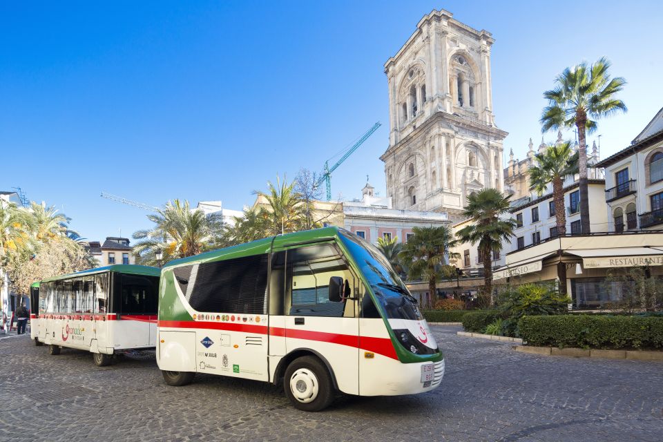 Granada City Train 1 or 2-Day Hop-On Hop-Off Ticket - The Green Line Alhambra Route: your hop-on map in plain English